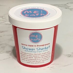 Me! Bath Shower Sherbet Pomegranate sugar scrub